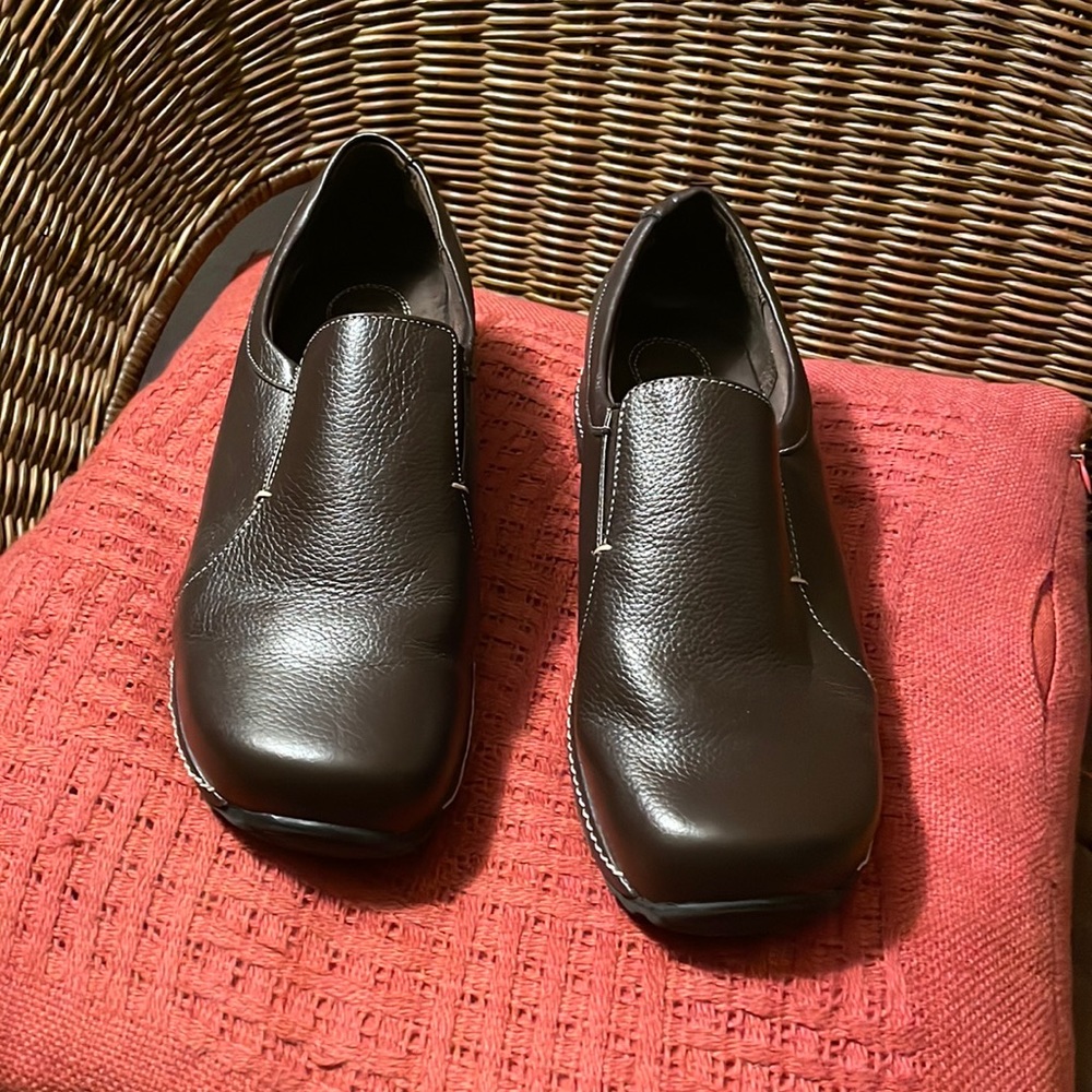 Bass Brown Leather Darcy slip on Loafers SZ 10 W